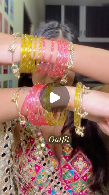 Navratri self-assembled outfit GRWM